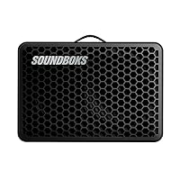 SOUNDBOKS Go - Portable Bluetooth Performance Speaker, Splashproof, Shockproof and Powerful (121dB Volume, 40h swappable Battery, Wireless Pairing)