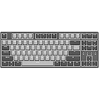 Mechanical Keyboard Gaming 87 Keys Wired USB Keyboards Two-Color Closed Cross Keycap, Adjustable Character Backlight