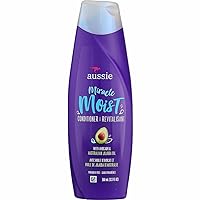 Aussie Miracle Moist Conditioner 12.1 Ounce With Avocado & Jojoba Oil (360ml) (3 Pack)