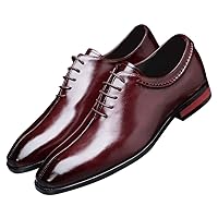 Mens Lace Up Dress Shoes Italy Prince Classic Modern Formal Leather Men Wholecut Oxford Shoes