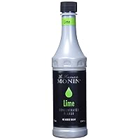 Monin - Lime Concentrate - No Sugar Added - Gluten Free - Vegan | 12.68 oz (375 ml)