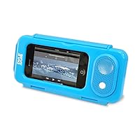PWPS63BL Surf Sound Waterproof Portable Speaker Case for iPod, MP3 Player and Smartphone, Blue