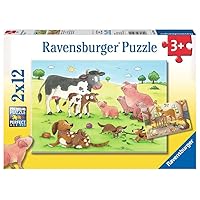 Ravensburger Animal's Children Jigsaw Puzzle (2 x 12 Piece)