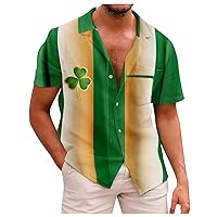 Mens Hawaiian Shirts Short Sleeve Button Down Shirt Summer Party Shirts Holiday Tropical Beach Shirts for Men