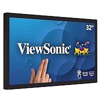 ViewSonic TD3207 32 Inch 1080p 10-Point Multi Touch Screen Monitor with HDMI, USB Type B, and DisplayPort Inputs