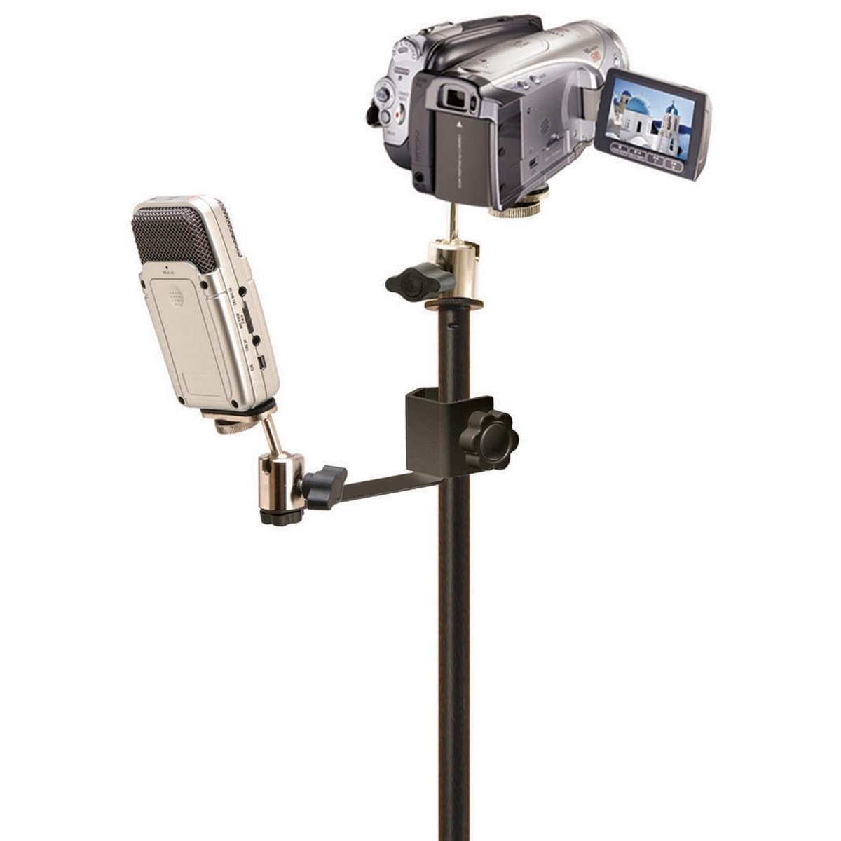 OnStage LPT7000 Deluxe Laptop Stand & On Stage CM01 Video Camera/Digital Recorder Adapter