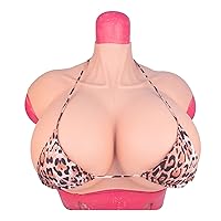 Silicone Breast Silicone Filled F Cup Realistic Breast Enhancer Silicone Breastplates Realitic Breastform Silicone Filling for Prosthesis Enhancer Drag Queen 1 Ivory