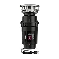Moen GT33C Lite Series 1/3 Horsepower Continous Feed Garbage Disposal featuring Fast Track Technology, Power Cord Included