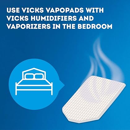 Vicks VapoPads, 6 Count - Soothing Menthol Vapor Pads for Vicks Humidifiers, Vaporizers, Waterless Vaporizers, and Plug-Ins, VSP-19