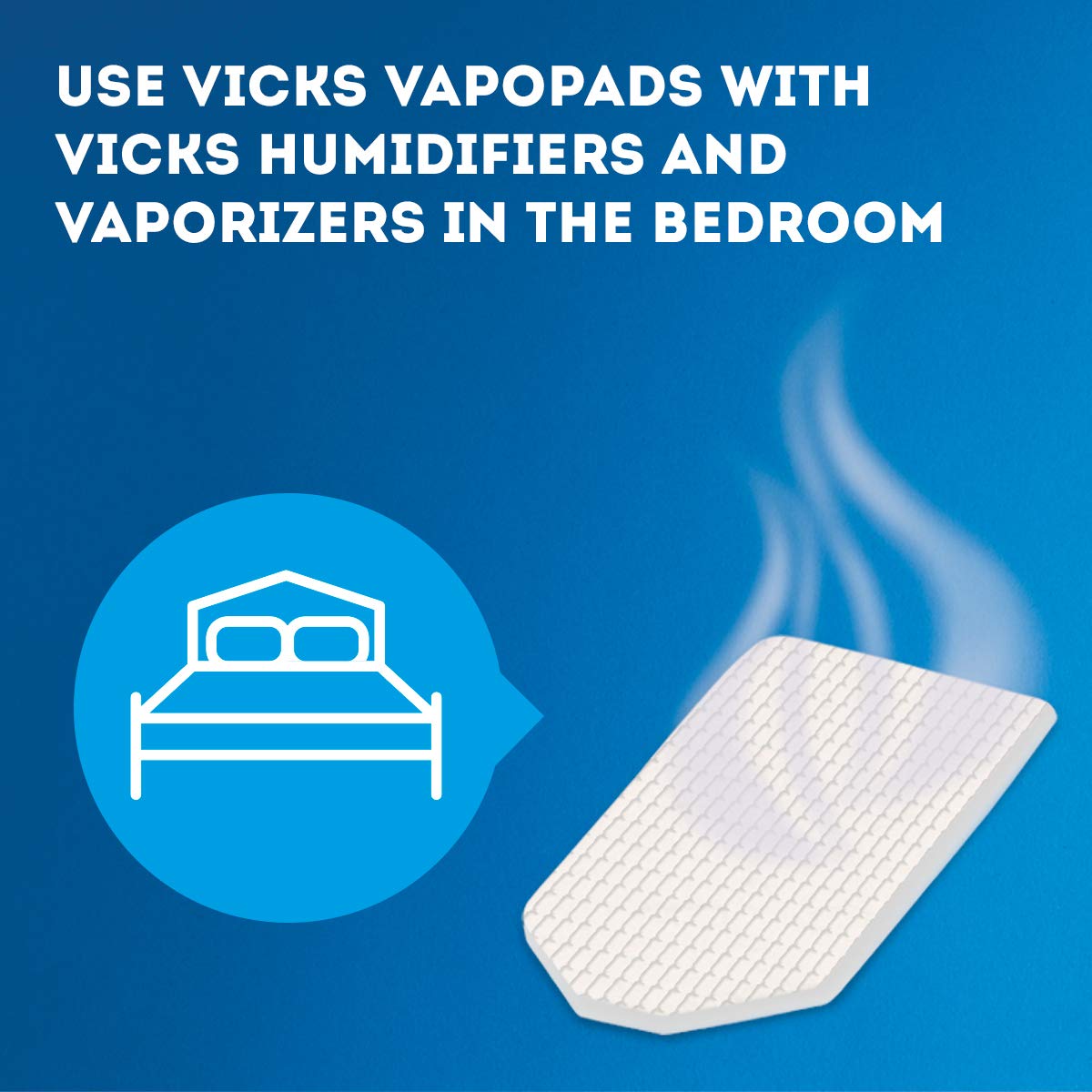 Vicks Sleepytime Waterless Vaporizer Scent Pads Rosemary, Lavender and Eucalyptus Scented Vapor Pad Refills White 6 Count (Pack of 1)
