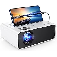 SMONET Mini Portable Movie Projector: 4K Outdoor Home Projector Video TV Projector Mini Portable LED Projector Outdoor Compatible with TV Stick Laptops PC PS5 HDMI USB Indoor