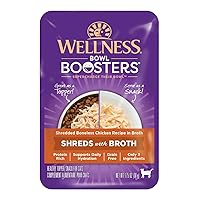 Wellness Bowl Boosters Wet Cat Topper, Shredded Chicken in Broth, 1.75 Ounce (Pack of 12)