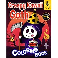 Creepy Kawaii Ghosts Coloring Book: Cute Horror Spooky Chibi Coloring Pages for Kids, Toddler (Coloring Book for Children)