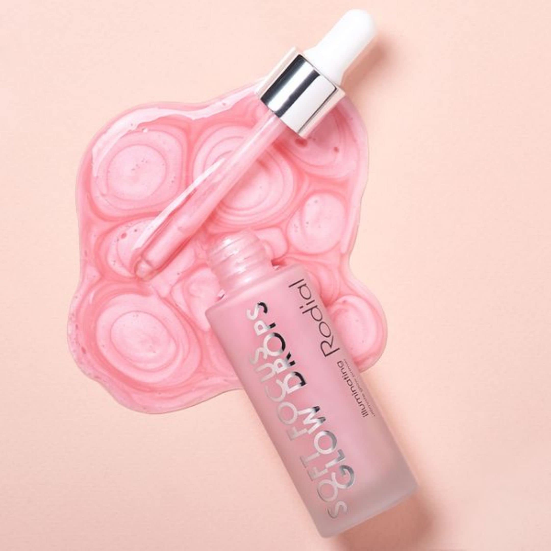 Soft Focus Glow Booster Drops, Illuminating Skin Serum with Glycerin and Antioxidants, Perfectioning and Smoothing Dewy Makeup Base, Weightless Formula