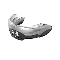 Under Armour Gameday Elite Mouth Guard for Football, Lacrosse, Basketball, Hockey, Boxing etc. Sports Mouthguard. Includes Detachable Helmet Strap. Protectar Bucal