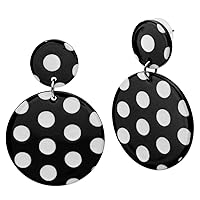 Soul-Cats SoulCat Statement Stud Earrings Polka Dots in the style of the 50s and 80s
