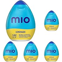 MiO Sugar-Free Lemonade Naturally Flavored Liquid Water Enhancer 1 Count 1.62 fl oz (Pack of 5)