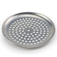 Pizza Tray Stainless Steel Pizza Pans With Holes Non-Stick Round Pizza Baking Tray Plate Bakery Pizza Tools Oven Outdoor Mesh Metal Net Oven Tray (Size : 12inch (30cm))