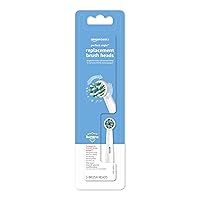 Amazon Basics Perfect Angle Replacement Brush Heads, 3 Count, White