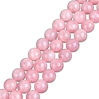 GEM-Inside Natural 18mm Pink Rose Quartz Gemstone Loose Beads Handmade Beads for Jewelry Making Jewelry Beading Supplies for Women