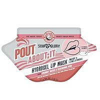 Soap & Glory Pout About It Hydrogel Lip Mask - Hydrating Lip Mask for Smoothed Out Fine Lines - Coconut Water & Hyaluronic Acid for Lips - Instant Results Lip Masks for Dry Lips (2.5g)