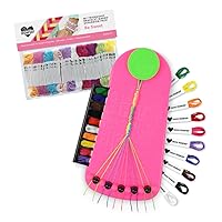 Choose Friendship, My Friendship Bracelet Maker (Watermelon) and Expansion Pack (Be Sweet) Bundle, Makes Up to 40 Bracelets (100 Pre-Cut Threads and 75 Beads/Charms)