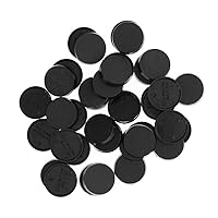 Evemodel MB325 100pcs Round Plastic Model Bases 25mm or 0.98inch for Gaming Miniatures or Wargames Table Games