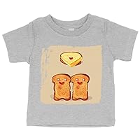 Love Design Baby Jersey T-Shirt - Kawaii Toast Baby T-Shirt - Graphic T-Shirt for Babies
