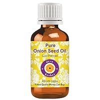 Deve Herbes Pure Onion Seed Oil (Allium cepa) Cold Pressed 100ml (3.38 oz)