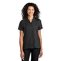 Port Authority Ladies Short Sleeve Performance Staff Shirt LW400 4XL Black