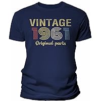 63rd Birthday Shirt for Men - Vintage Original Parts 1961 Retro Birthday - 001-63rd Birthday Gift