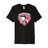 Betty Boop Valentine's Day Vintage No Cupid Zone Heart Logo Premium T-Shirt