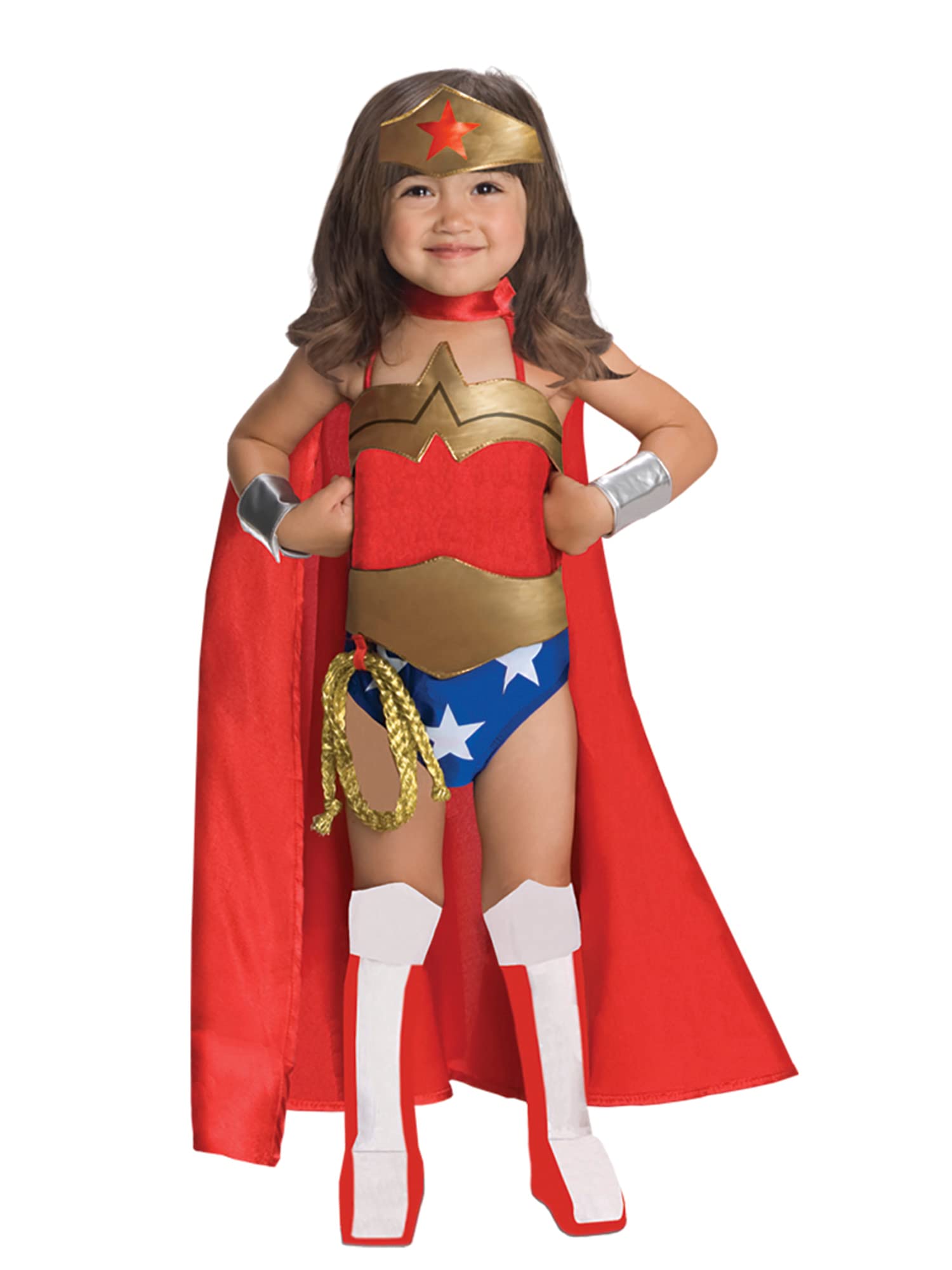 Rubies DC Super Heroes Collection Deluxe Wonder Woman Costume, Small (4-6)