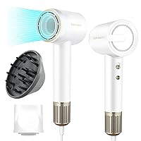 Ionic Hair Dryer, Hair Dryer Diffuser and One Concentrator Nozzle