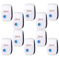 Ultrasonic Pest Repeller 10 Pack Electronic Pest Repeller Plug in Pest Control Spider Repellent for House Mouse Repellent Indoor Ultrasonic Repellent for Roach,Ant,Spider,Rodent