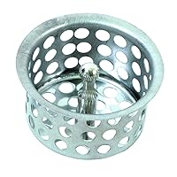 EZ-FLO 1-1/2 Inch Sink Replacement Deep Waste Basket Strainer, Crumb Cup with Post, Stainless Steel, 30065