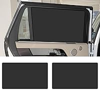 2PCS Car Side Window Sun Shades with Magnetic, Auto Front and Rear Windshield Curtains, Privacy Side Sunshade Curtain for Baby, Heat Insulation and UV Protection, Universal Car Accessories(Back)