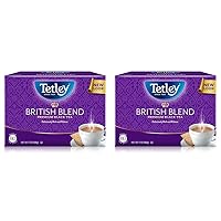Tetley British Blend Premium Black Tea Bags, 80 Tea Bags (Pack of 2)