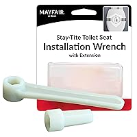 Mayfair EXT Toilet Seat Wrench Stay·Tite Installation Kit, Off White