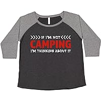 inktastic If I'm Not Camping I'm Thinking About It Women's Plus Size T-Shirt