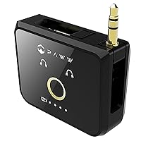 Paww WaveCast Portable Bluetooth 5.0 Audio Transmitter - Fast Charging and Wireless 3.5mm Universal Adapter w/Low Latency - Equipment Link for Audio Receiver, TV, Gaming and Home/Car Music Stereo