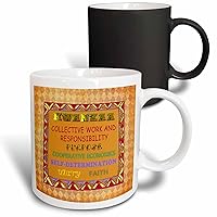 3dRose Captain Robert Personalized Quotes Mug, 11 oz, Red/yellow/Green/Purple