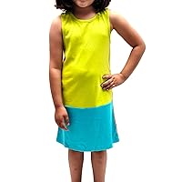 Kidsy Girls Strappy Dress Solid Colors, Stripes for Toddler Baby Girls 2 3 4 5 6 8 Years