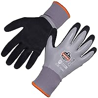 Ergodyne ProFlex 7501 Coated Waterproof Winter Work Gloves, Sandy Nitrile Coated Palms, Thermal Fleece Lining