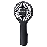 Mini Handheld Fan 5000mAh Battery Operated Small Fan 2 Speeds Powerful Personal Portable Fan Cute Design USB Rechargeable Electric Fan for Eyelash Makeup Kids Women Men Outdoor Travel, Black