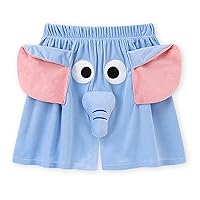 LELEBEAR Jumbo Trunks Pajamas, Funny Elephant Shorts, Unisex Casual Loose Home Couple Gifts Boxers Shorts