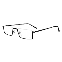 Eyekepper Quality Half-Rim Reading Glasses Black +1.0