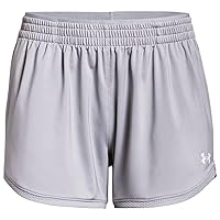 Under Armour Womens Knit Shorts Gray | White SM