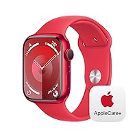 Watch Series 9 GPS 45mm (Product) RED Aluminum Case with (Product) RED Sport Band - S/M with AppleCare+ (2 Years)