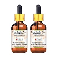 Pure Nootka Tree Essential Oil (Cupressus nootkatensis) with Glass Dropper Steam Distilled (Pack of Two) 100ml X 2 (6.76 oz)